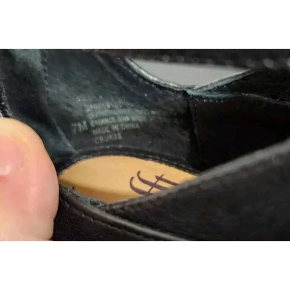 Sofft Women's Regan Wedge Ankle Strap Gladiator Sandals Leather Black 7M NWOB - Picture 9 of 9